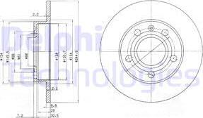 Delphi BG2753 - Тормозной диск avtokuzovplus.com.ua