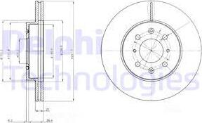 Delphi BG2759 - Тормозной диск avtokuzovplus.com.ua