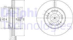 Delphi BG2765 - Гальмівний диск autocars.com.ua