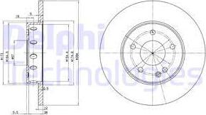 Delphi BG2769 - Тормозной диск avtokuzovplus.com.ua