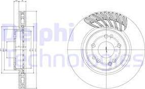 Delphi BG2775 - Гальмівний диск autocars.com.ua