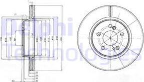 Delphi BG2776 - Тормозной диск avtokuzovplus.com.ua