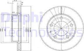 Delphi BG2779 - Тормозной диск avtokuzovplus.com.ua