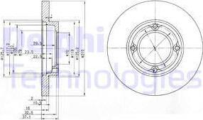 Delphi BG2797 - Тормозной диск avtokuzovplus.com.ua