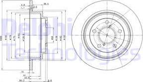 Delphi BG2826C - Гальмівний диск autocars.com.ua