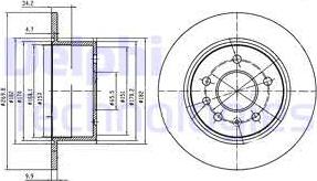 Delphi BG2870 - Тормозной диск avtokuzovplus.com.ua