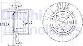 Delphi BG2899 - Тормозной диск avtokuzovplus.com.ua