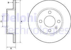 Delphi BG2909 - Тормозной диск avtokuzovplus.com.ua