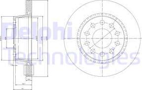 Delphi BG3031 - Гальмівний диск autocars.com.ua