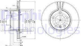 Delphi BG3043 - Тормозной диск avtokuzovplus.com.ua