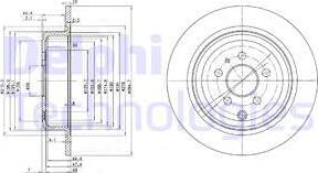 Delphi BG3049 - Тормозной диск avtokuzovplus.com.ua