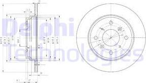 Delphi BG3062 - Тормозной диск avtokuzovplus.com.ua