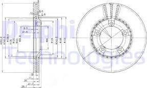 Delphi BG3071 - Тормозной диск avtokuzovplus.com.ua