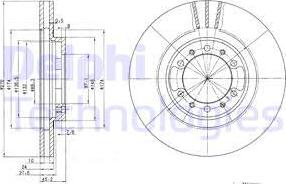 Delphi BG3099 - Тормозной диск avtokuzovplus.com.ua