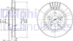 Delphi BG3187 - Тормозной диск avtokuzovplus.com.ua