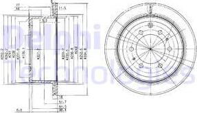 Delphi BG3188 - Гальмівний диск autocars.com.ua