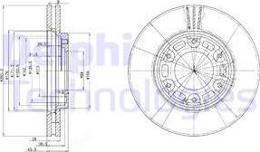 Delphi BG3193 - Гальмівний диск autocars.com.ua