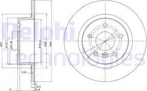 Delphi BG3227C - Тормозной диск avtokuzovplus.com.ua