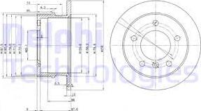 Delphi BG3235 - Тормозной диск avtokuzovplus.com.ua