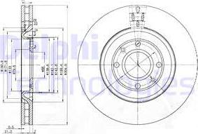 Delphi BG3529 - Гальмівний диск autocars.com.ua