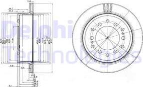 Delphi BG3557 - Тормозной диск avtokuzovplus.com.ua