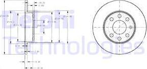 Delphi BG3567 - Тормозной диск avtokuzovplus.com.ua