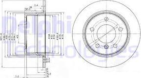 Delphi BG3592 - Тормозной диск avtokuzovplus.com.ua