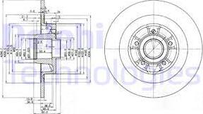 Delphi BG3686 - Тормозной диск autodnr.net