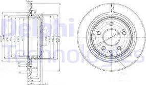 Delphi BG3765 - Гальмівний диск autocars.com.ua