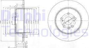 Delphi BG3777 - Гальмівний диск autocars.com.ua