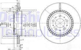 Delphi BG3782C - Тормозной диск avtokuzovplus.com.ua