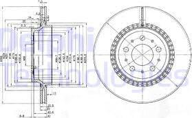 Delphi BG3782 - Тормозной диск avtokuzovplus.com.ua