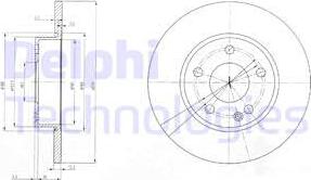 Delphi BG3840 - Тормозной диск avtokuzovplus.com.ua