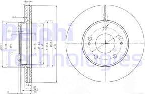 Delphi BG3848 - Тормозной диск autodnr.net