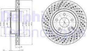 Delphi BG3882 - Гальмівний диск autocars.com.ua