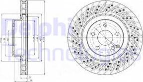 Delphi BG3883 - Тормозной диск avtokuzovplus.com.ua