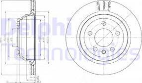 Delphi BG3894 - Гальмівний диск autocars.com.ua