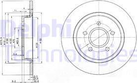 Delphi BG3897C - Тормозной диск autodnr.net