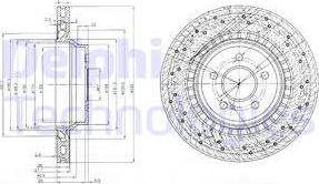 Delphi BG3917 - Гальмівний диск autocars.com.ua