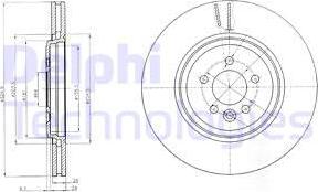 Delphi BG3918 - Гальмівний диск autocars.com.ua