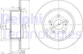 Delphi BG3922 - Тормозной диск avtokuzovplus.com.ua