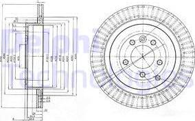 Delphi BG3925C-19B1 - Гальмівний диск autocars.com.ua