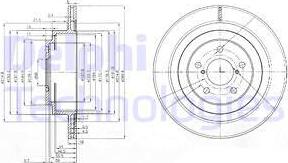 Delphi BG3931 - Гальмівний диск autocars.com.ua