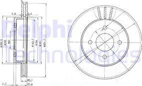 Delphi BG3932 - Тормозной диск avtokuzovplus.com.ua