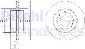 Delphi BG3946 - Тормозной диск avtokuzovplus.com.ua