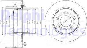 Delphi BG3948 - Тормозной диск avtokuzovplus.com.ua