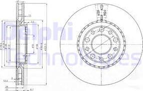 Delphi BG3951 - Тормозной диск avtokuzovplus.com.ua