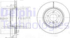 Delphi BG3961 - Гальмівний диск autocars.com.ua