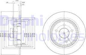 Delphi BG3969 - Тормозной диск avtokuzovplus.com.ua