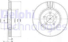 Delphi BG4000 - Гальмівний диск autocars.com.ua